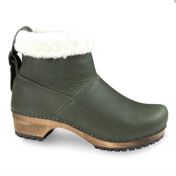 Sanita Shoes - Sanita Silkan Wood Boots in Olive Green